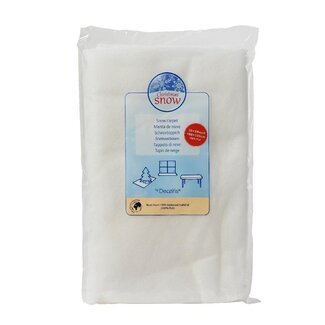 4A Natural White Snow Blanket | Christmas Decoration | Length 100 centimeter | Width 100 centimeter | Per blanket