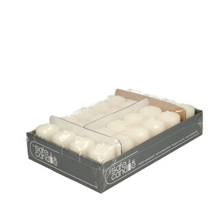 4A Veilige Stompkaars Safe Candle | Kleur: Crèmekleurig | Diameter 4 centimeter | Hoogte 6 centimeter | Per 24 kaarsen