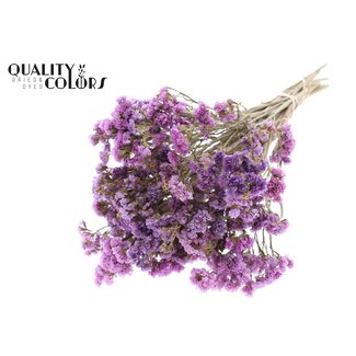 QC Statice Sinuata droogbloemen | Kleur: Natuurlijk Paars en Roze | Lengte ± 45 centimeter | Gedroogde Statice | Per bos