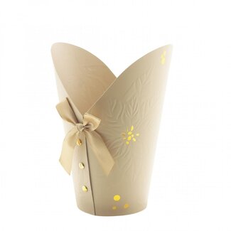 4A Beige Pot cover “Gloria” ES12 | Christmas Decoration | Per 10 pot covers