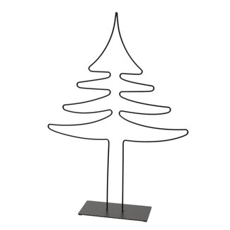 4A Black Metal Christmas Tree | Christmas Decoration | Diameter 32 centimetre | Height 45 centimetre | Per Christmas tree