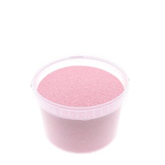 4A Pink Decorative Sand | Diameter 0.1 - 0.5 millimetre | in resealable bucket | Contents 3 litre | Per bucket