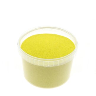 4A Yellow Decorative Sand | Diameter 0.1 - 0.5 millimetre | in resealable bucket | Contents 3 litre | Per bucket