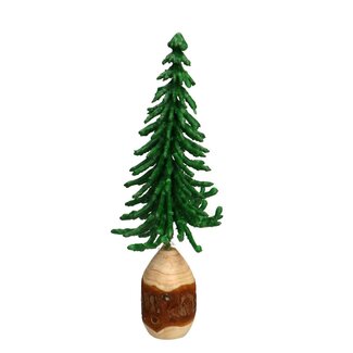 4A Green Wax Christmas Tree Picea | Diameter 9 centimeter | Height 21 centimeter | Per 6 Christmas trees