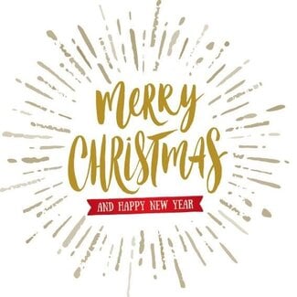 4A Kerstkaart "Merry Christmas" | Kleur: Wit | Hoogte 7 centimeter | Breedte 7 centimeter | Per 20 kaarten