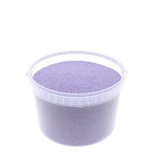 4A Decoratief Zand | Kleur: Lila Paars | Diameter 0.1 - 0.5 millimeter | in hersluitbare emmer | Inhoud 3 liter | Per emmer