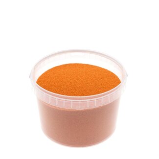 4A Orange Decorative Sand | Diameter 0.1 - 0.5 millimeter | in resealable bucket | Content 3 liter | Per bucket