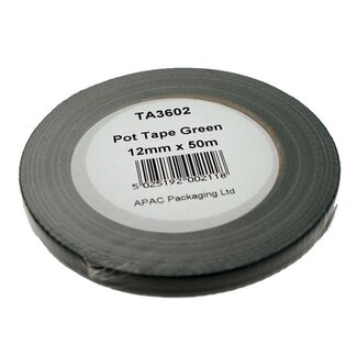4A Vert Ruban de fleuristerie Pottentape | Largeur 12 millimeter | Longueur 50 meter | Par rouleau