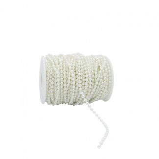 4A Parelslinger | Kleur: Naturel Wit | Breedte 4 millimeter | Lengte 20 meter | Per rol