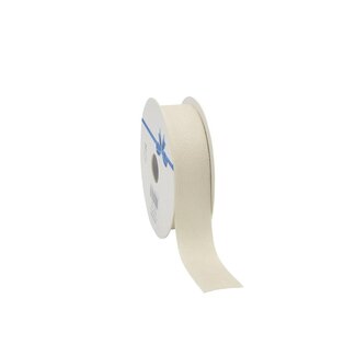 4A Cream Velvet Ribbon | Width 25 millimeter | Length 10 meter | Per roll