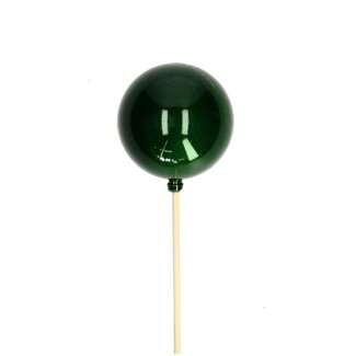 4A Pearl Green Christmas bauble pick | Christmas Decoration | Bauble diameter 6 centimeter | Pick length ± 50 centimeter | Per 25 picks