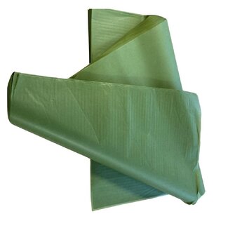 4A Zijde Papier Vel | Kleur: Olijfgroen | Lengte 50 centimeter | Breedte 75 centimeter | 17 gram/m2 | Per 480 vellen