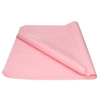 4A Zijde Papier Vel | Kleur: Lichtroze | Lengte 50 centimeter | Breedte 75 centimeter | 17 gram/m2 | Per 480 vellen