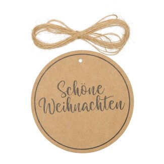 4A Kerst Labels Weihnachten d10cm x40