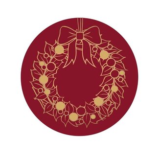 4A Kerst Sticker 39mm x250 Krans