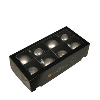 4A Kerstbal Bal  80mm combi x8