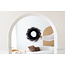 Flax wreath | Colour: Black | Ø 30 centimeter | Can be ordered per wreath