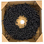 Flax wreath | Colour: Black | Ø 30 centimeter | Can be ordered per wreath