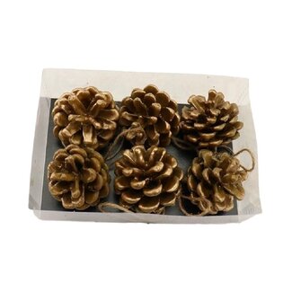 4A Opruiming Kerst Deco hanger dennenappel 6cm x6