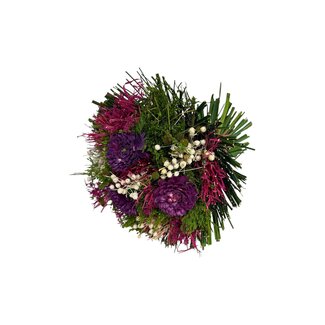 MyFlowers Bouquet Dried Flowers “Malaga Purple Fuchsia” | Length ± 20 centimetre | With purple and pink flowers | Per bouquet