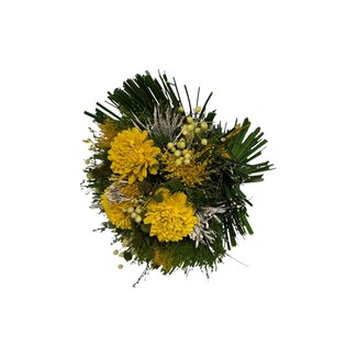 MyFlowers Bouquet Dried Flowers “Madrid Yellow” | Length ± 20 centimeter | With various yellow flowers | Per bouquet