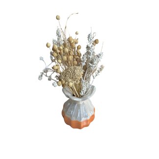 MyFlowers BQT Mini Including Vase | Natural White | 15 cm