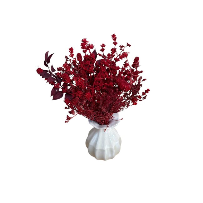 BQT Mini Including Vase | Red | 15 cm