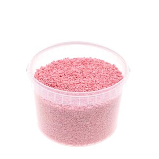 4A Pink Decorative Gravel in Reusable Bucket | Diameter 2 - 3 millimetre | Contents 3 litre | Per bucket