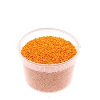 4A Orange Decorative Gravel in Reusable Bucket | Diameter 2 - 3 millimetre | Content 3 litre | Per bucket
