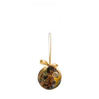 4A Boules de Noël de couleurs mélangées avec décoration “Berry” | Décoration de Noël | Diamètre 7 centimeter | Par 3 boules de Noël