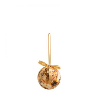 4A Couleurs mélangées Boules de Noël avec décoration “Cotton” | Décoration de Noël | Diamètre 7 centimeter | Par 3 boules de Noël