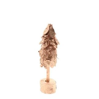 4A Copper-coloured Birchwood Christmas Tree | Christmas Decoration | Height 30 centimetre | Per 6 Christmas trees
