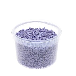 4A Lilas Pourpre Fins Cailloux dans Seau Réutilisable | Diamètre 9 - 13 millimètre | Contenu 3 litre | Par seau