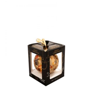 4A Couleurs mélangées Boule de Noël avec décoration “Cotton” | Décoration de Noël | Diamètre 10 centimeter | Par boule de Noël