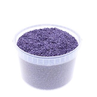 4A Gravier décoratif violet dans seau réutilisable | Diamètre 2 - 3 millimètres | Contenu 3 litres | Par seau