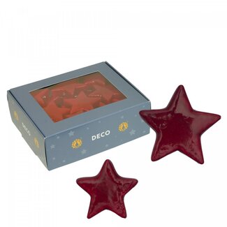 4A Étoiles rouges | Décoration de Noël | Diamètre 4 à 5 centimeter | Par 48 étoiles