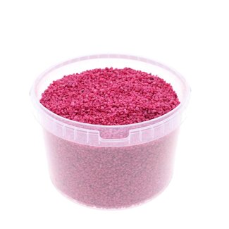 4A Cherry-coloured Decorative Gravel in Reusable Bucket | Diameter 2 - 3 millimetre | Contents 3 litre | Per bucket