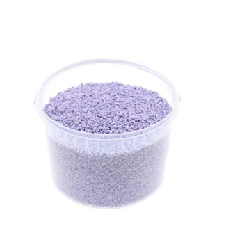 4A Lila Paars Gravier décoratif dans Seau réutilisable | Diamètre 2 - 3 millimètre | Contenu 3 litre | Par seau