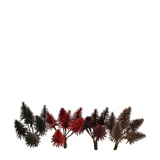 4A Piquet de branches de Noël Nobilis rouge | Décoration de Noël | Longueur 10 centimeter | Par 6 piquets