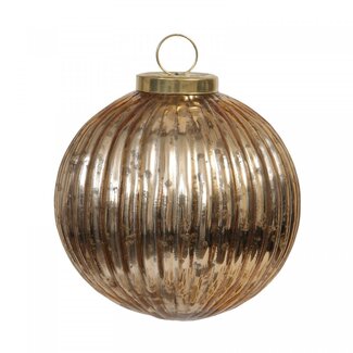 4A Boules de Noël brillantes couleur or | Décoration de Noël | Diamètre 10 centimeter | Par 6 boules de Noël