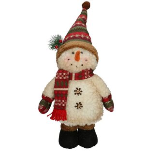 4A Blanche Bonhomme de neige Décoration | Noël Décoration | Diamètre 12.5 centimètre | Longueur 26 centimètre | Hauteur 52 centimètre | Par bonhomme de neige