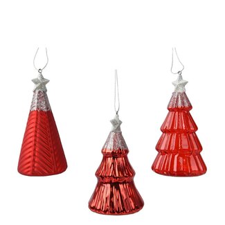 4A Crochet pour boule de sapin de Noël rouge | Décoration de Noël | Longueur 12 centimeter | Par 12 crochets