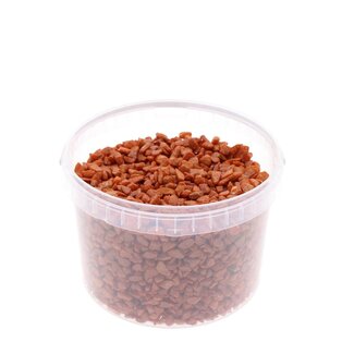4A Terracotta Petits Cailloux Fins dans Seau Réutilisable | Diamètre 9 - 13 millimeter | Contenu 3 liter | Par seau