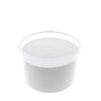 4A Natural White Decorative Sand in Reusable Bucket | Diameter 0.1 - 0.5 millimetre | Contents 3 litre | Per bucket