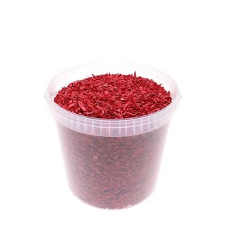 4A Red Wood Chips in Reusable Bucket | Diameter 8 millimeter | Contents 10 liter | Per bucket