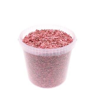 4A Pink Wood chips in Reusable Bucket | Diameter 8 millimeter | Content 10 liter | Per bucket