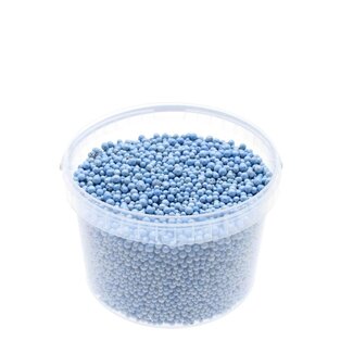 4A Light Blue Terracotta Balls in Reusable Bucket | Light Blue Decorative Granules | Diameter 4 - 8 millimetre | Contents 3 litre | Per Bucket