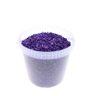 4A Houtsnippers in Herbruikbare Emmer | Kleur: Paars | Diameter 8 millimeter | Inhoud 10 liter | Per emmer
