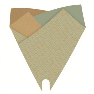 4A Green Brown Kraft Covers "Luz" | Length 50 centimetre | Width 44 centimetre | Per 25 covers