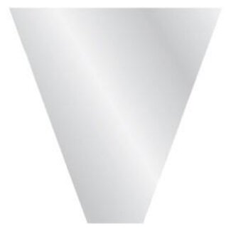 4A Housses Transparentes OPP35 | 70% Plastique Recyclé | Longueur 60 centimeter | Largeur 30 - 10 centimeter | Par 50 housses